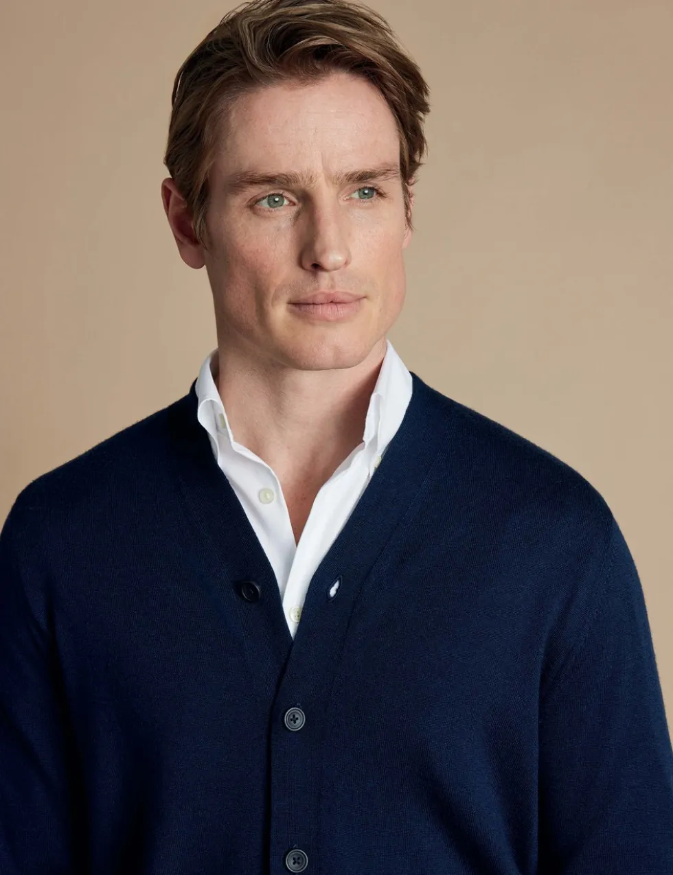 Pure Merino Wool V-Neck Cardigan