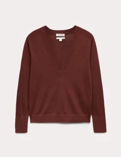 Pure Merino Wool V-Neck Jumper