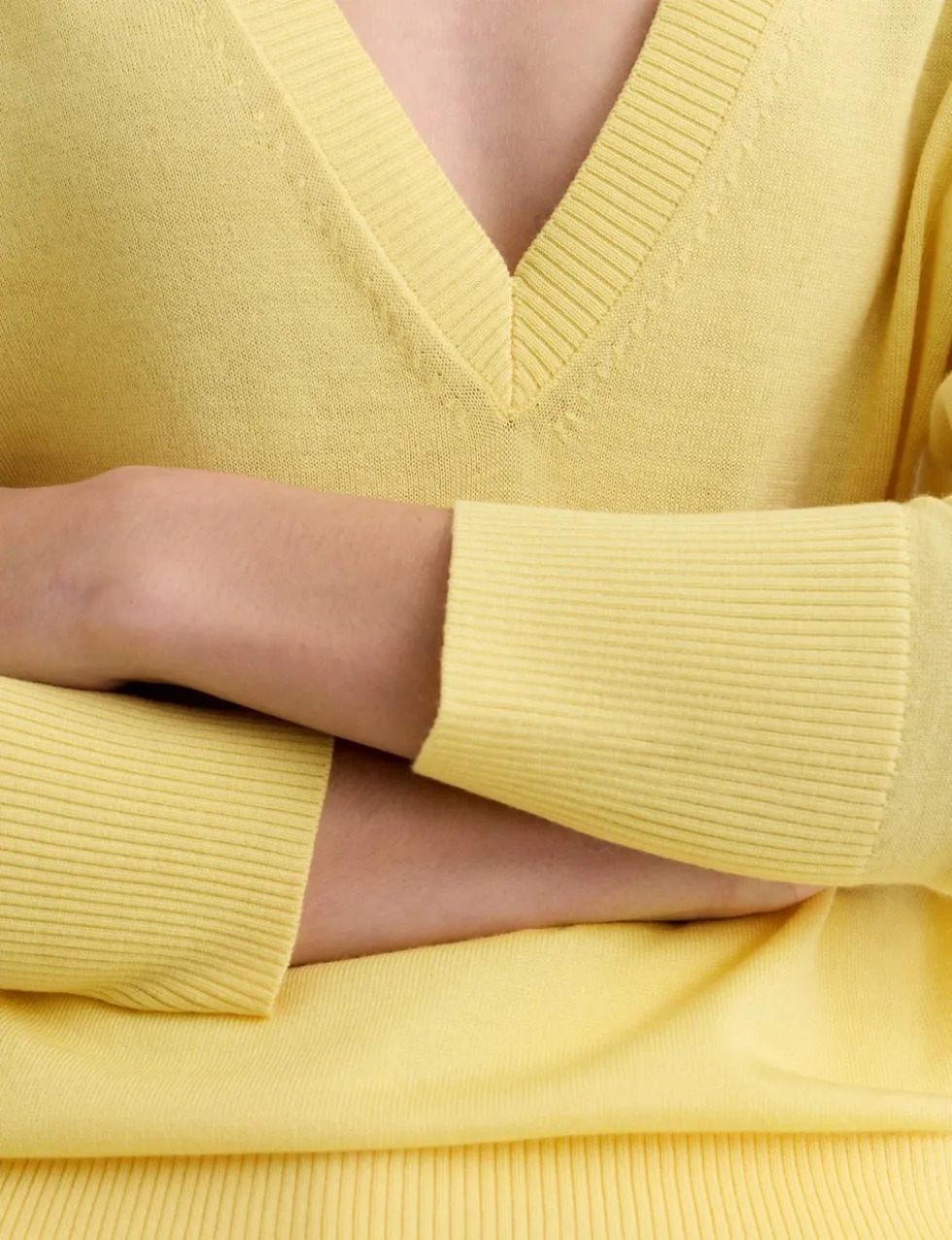 Pure Merino Wool V-Neck Jumper