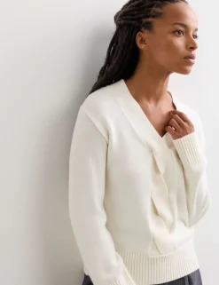 Pure Merino Wool V-Neck Twist Jumper