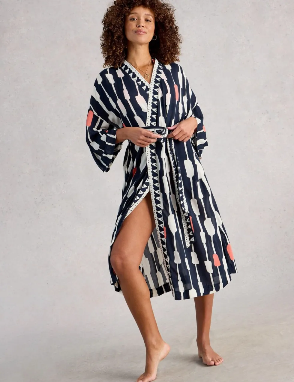 Pure Modal Printed Kimono