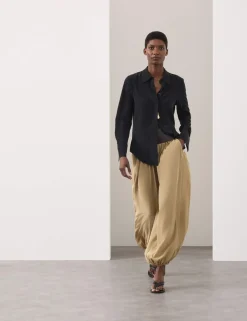 Pure Silk Balloon Trousers