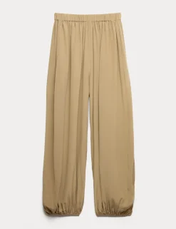 Pure Silk Balloon Trousers