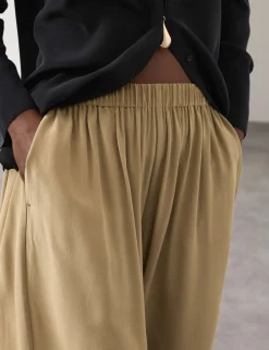 Pure Silk Balloon Trousers