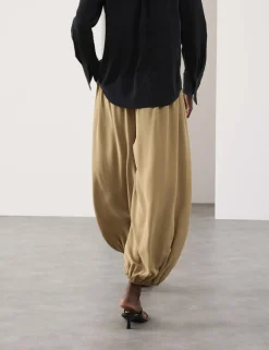 Pure Silk Balloon Trousers