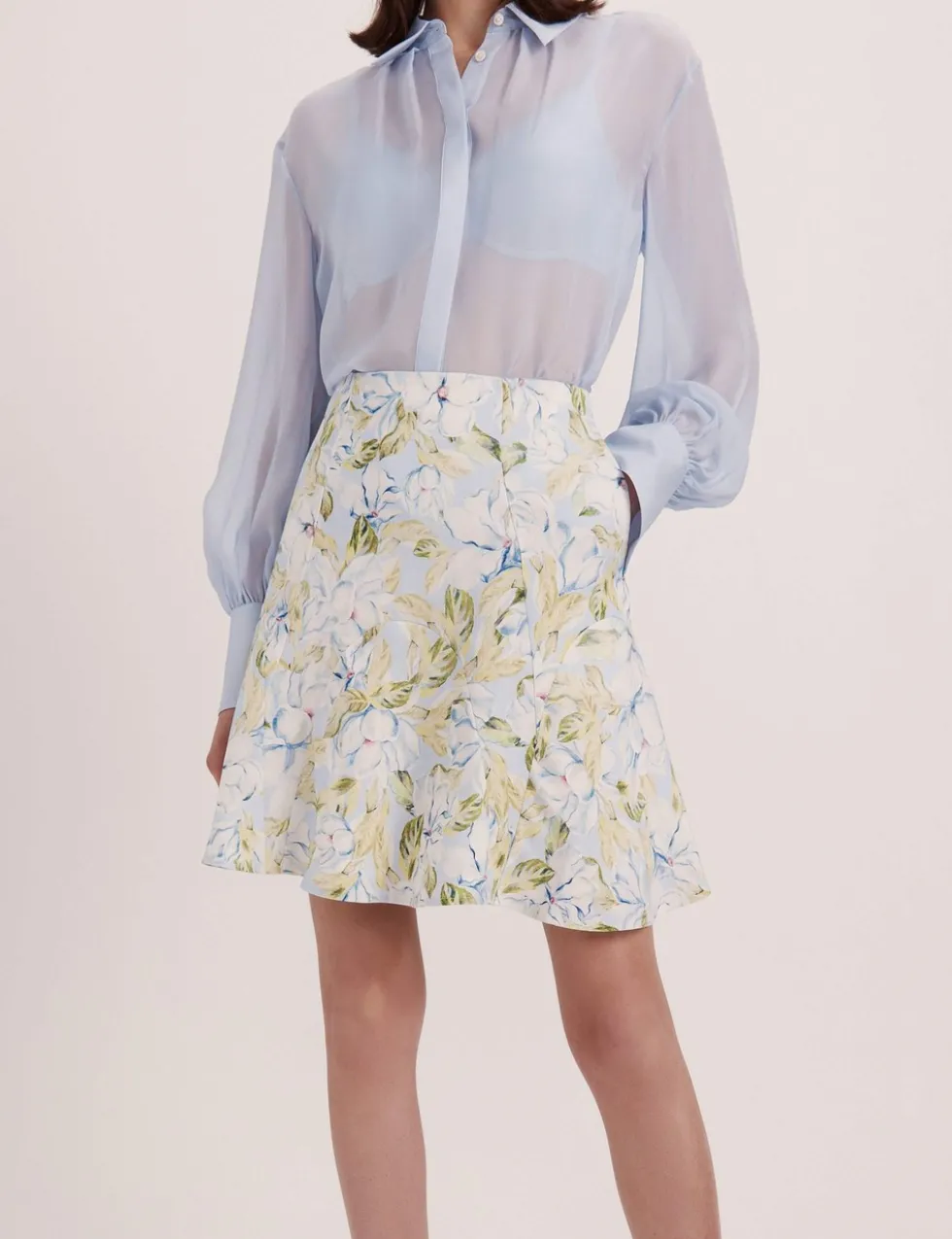 Pure Silk Collared Shirt