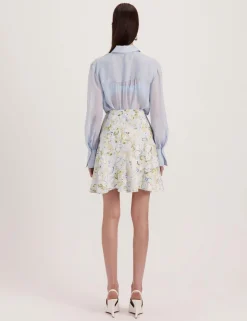 Pure Silk Collared Shirt