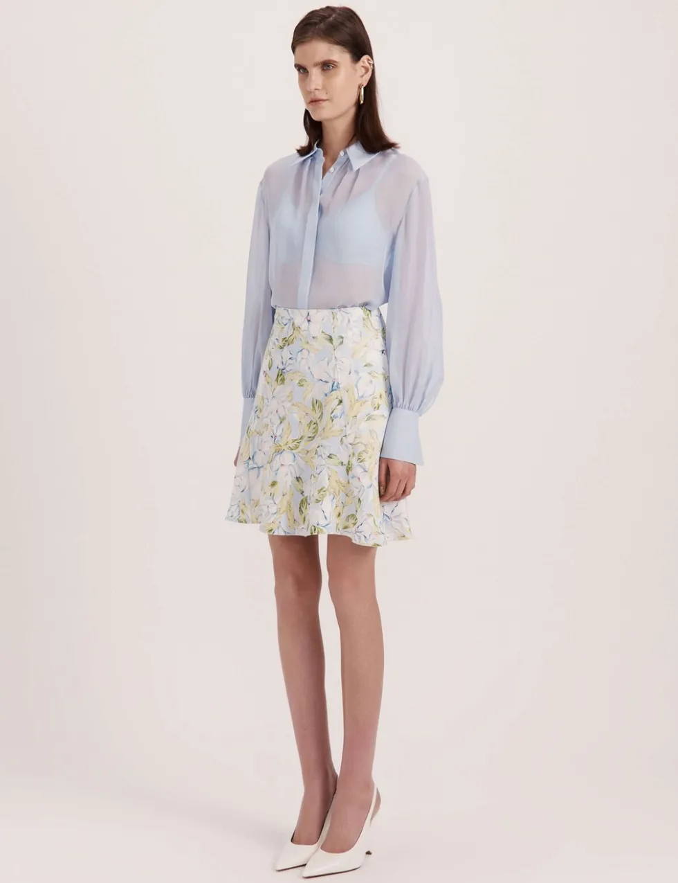 Pure Silk Collared Shirt