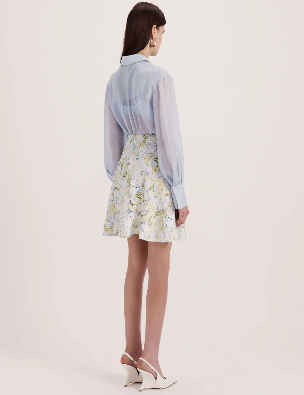 Pure Silk Collared Shirt