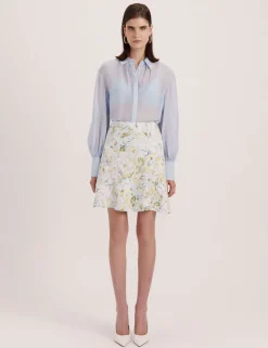 Pure Silk Collared Shirt