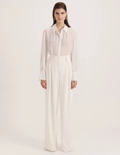 Pure Silk Collared Shirt