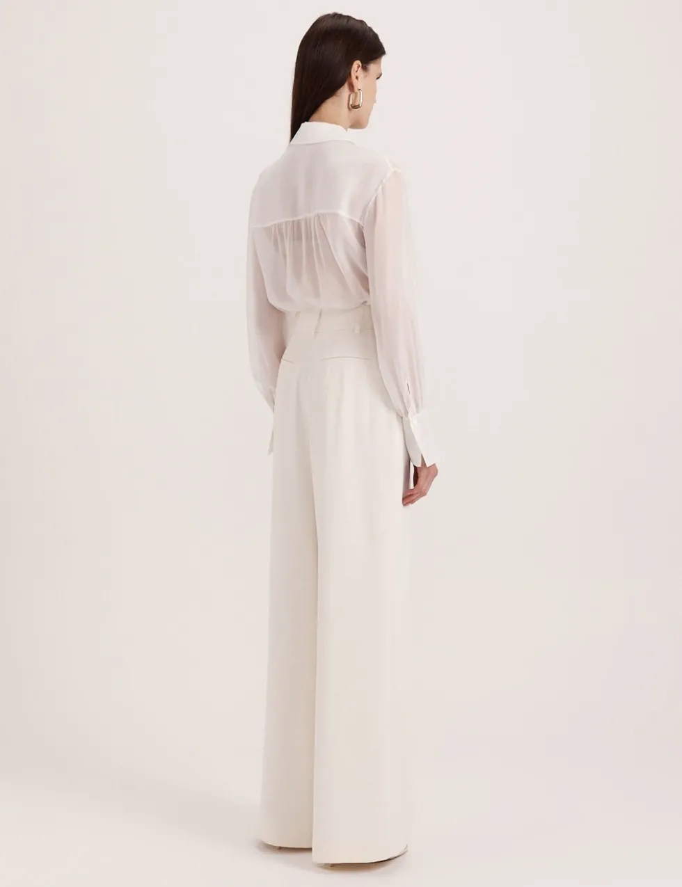 Pure Silk Collared Shirt