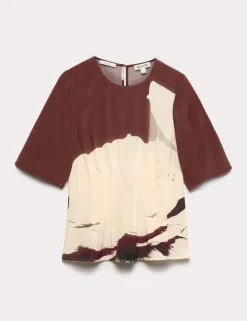Pure Silk Floral Top