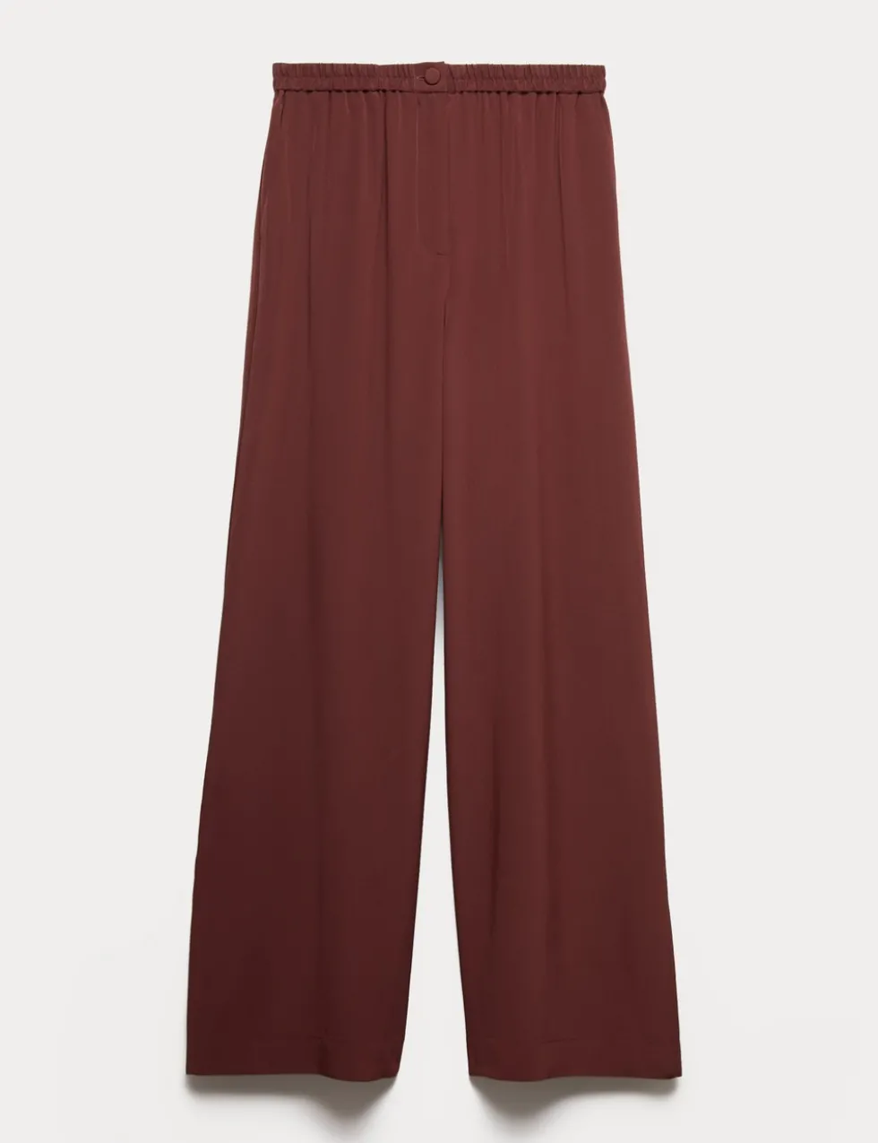 Pure Silk Wide Leg Trousers