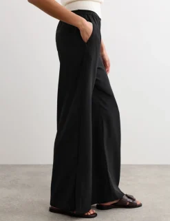Pure Silk Wide Leg Trousers