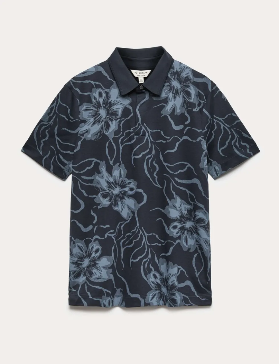 Pure Supima® Cotton Floral Polo Shirt