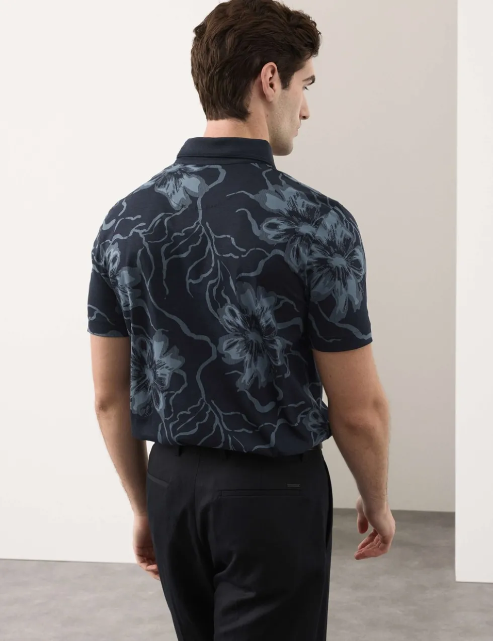 Pure Supima® Cotton Floral Polo Shirt