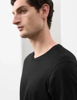 Pure Supima® Cotton V-Neck T-Shirt