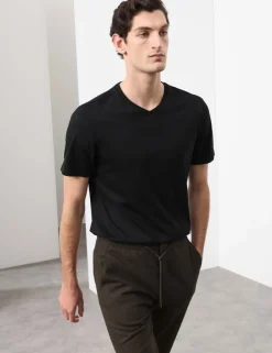 Pure Supima® Cotton V-Neck T-Shirt