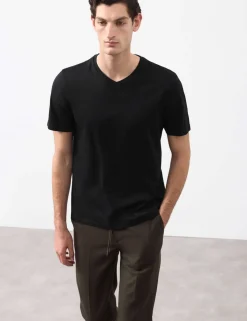 Pure Supima® Cotton V-Neck T-Shirt