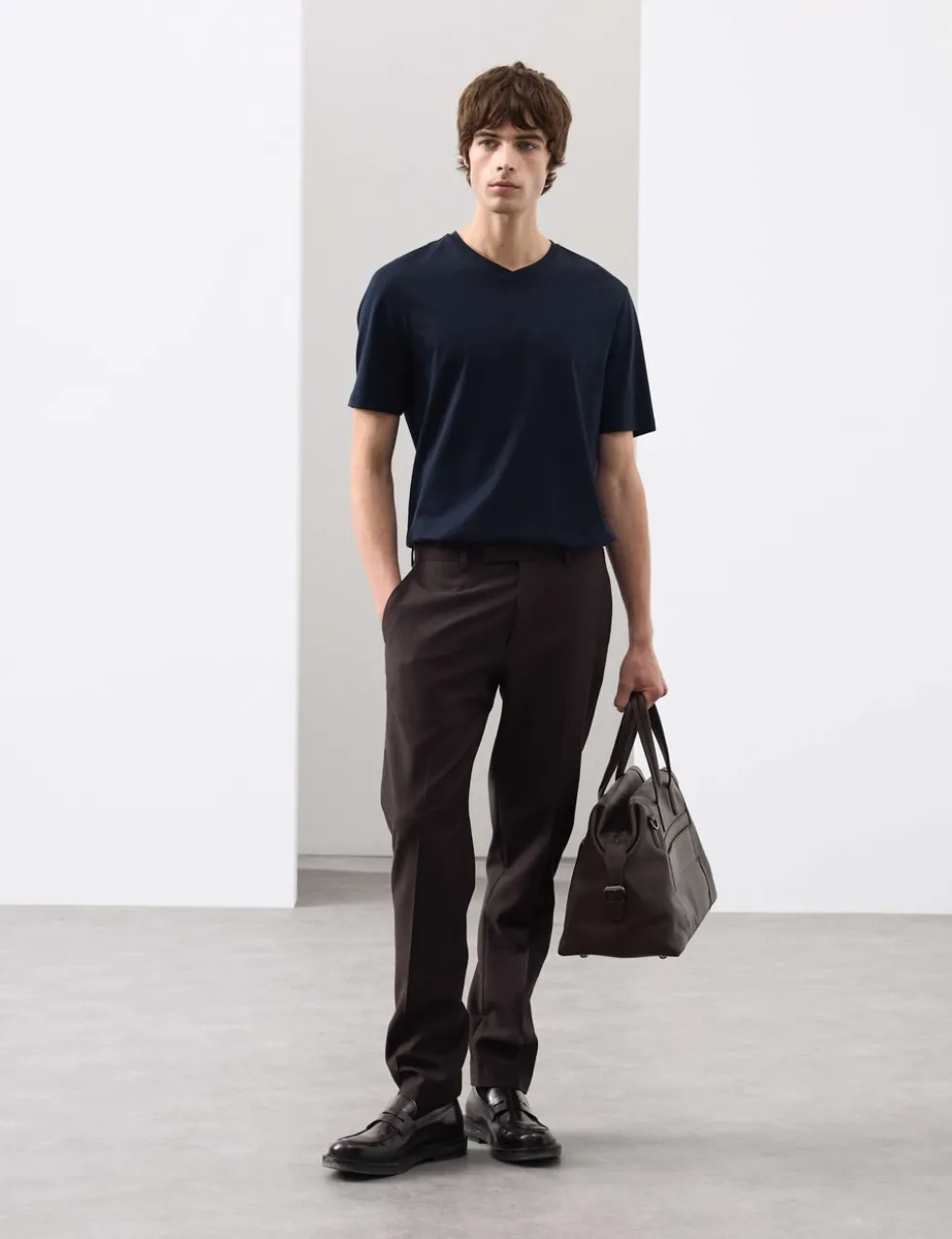 Pure Supima® Cotton V-Neck T-Shirt