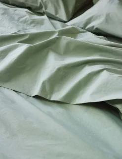 Pure Washed Cotton Percale Flat Sheet