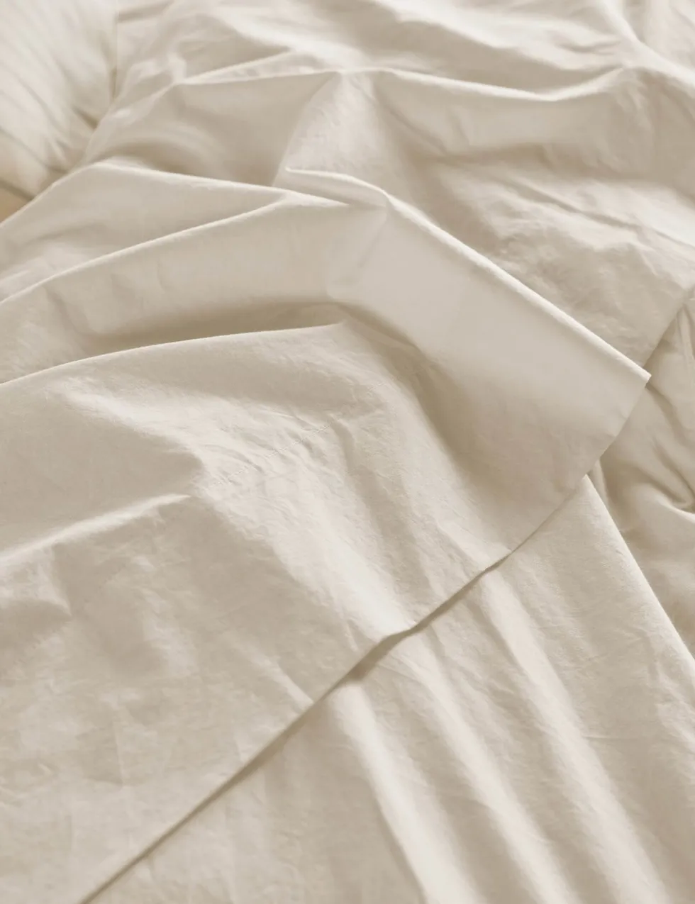 Pure Washed Cotton Percale Flat Sheet