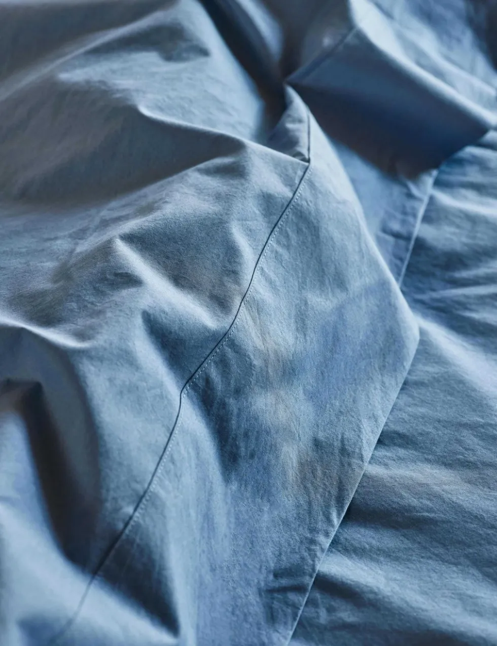 Pure Washed Cotton Percale Flat Sheet