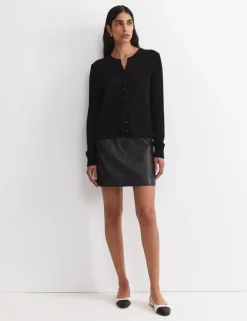 Pure Wool Button Front Cardigan