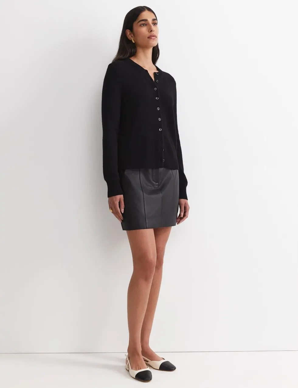 Pure Wool Button Front Cardigan