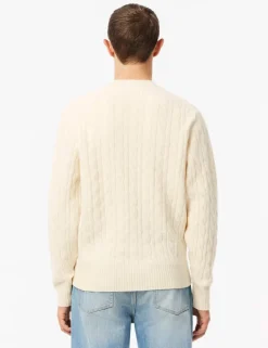 Pure Wool Cable Crew Neck Jumper