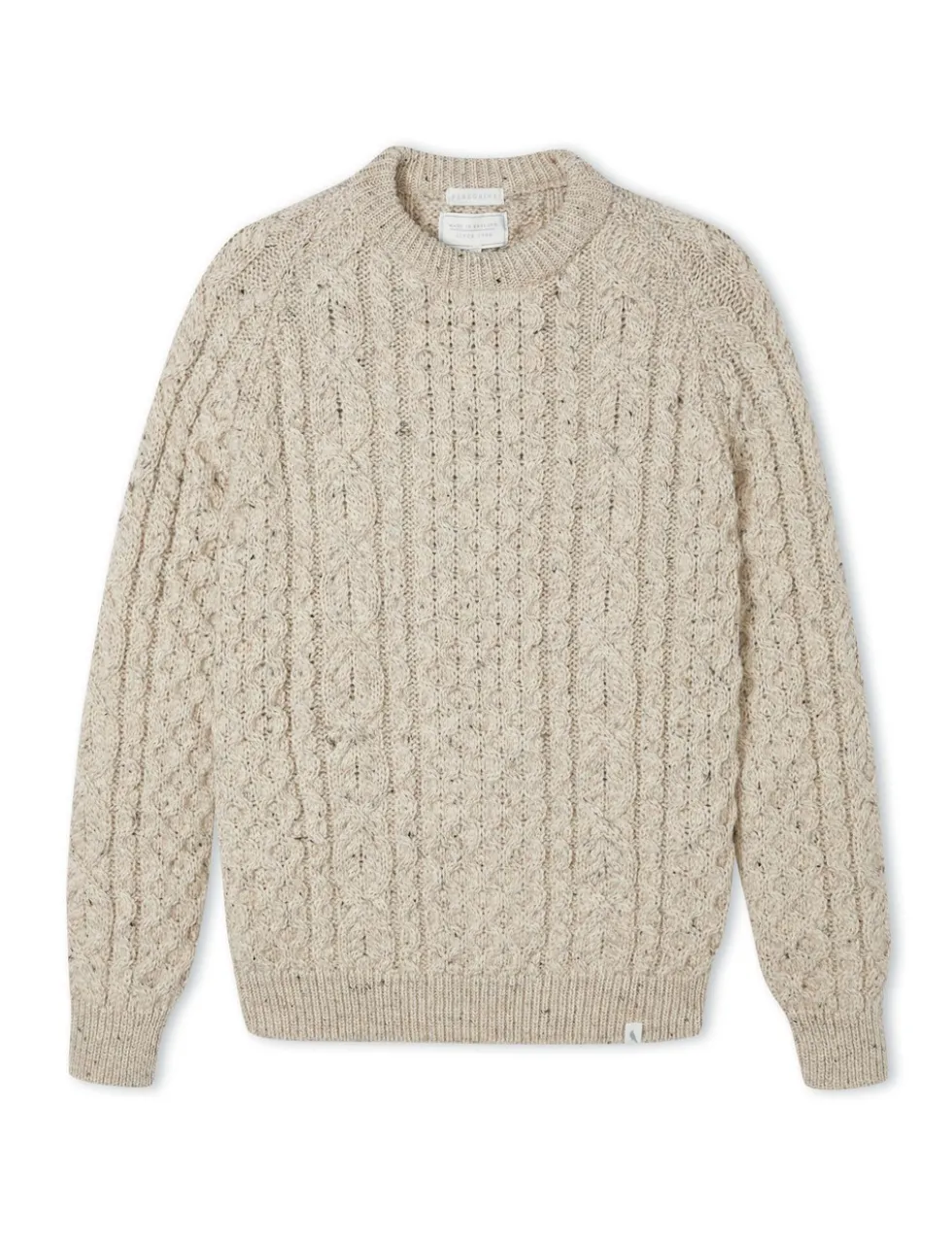 Pure Wool Cable Crew Neck Jumper