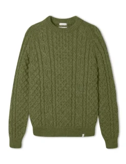 Pure Wool Cable Crew Neck Jumper