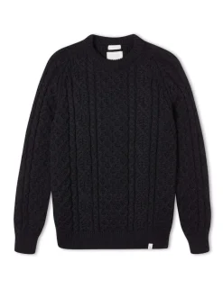 Pure Wool Cable Crew Neck Jumper