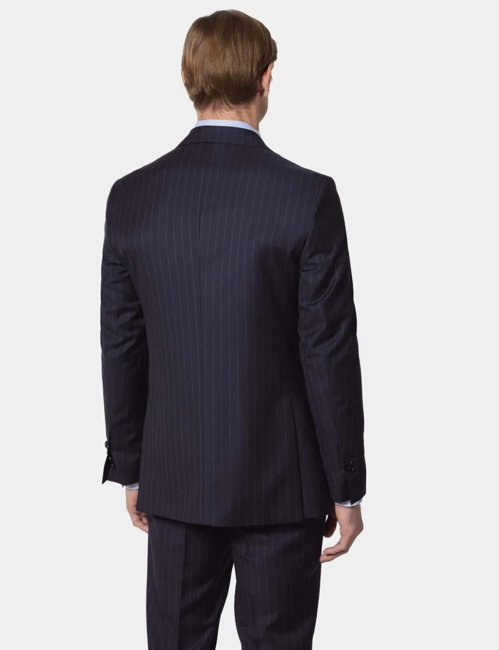 Pure Wool Chalk Stripe Suit Jacket