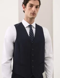 Pure Wool Check Waistcoat