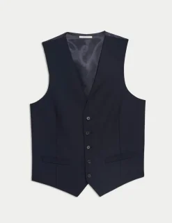 Pure Wool Check Waistcoat