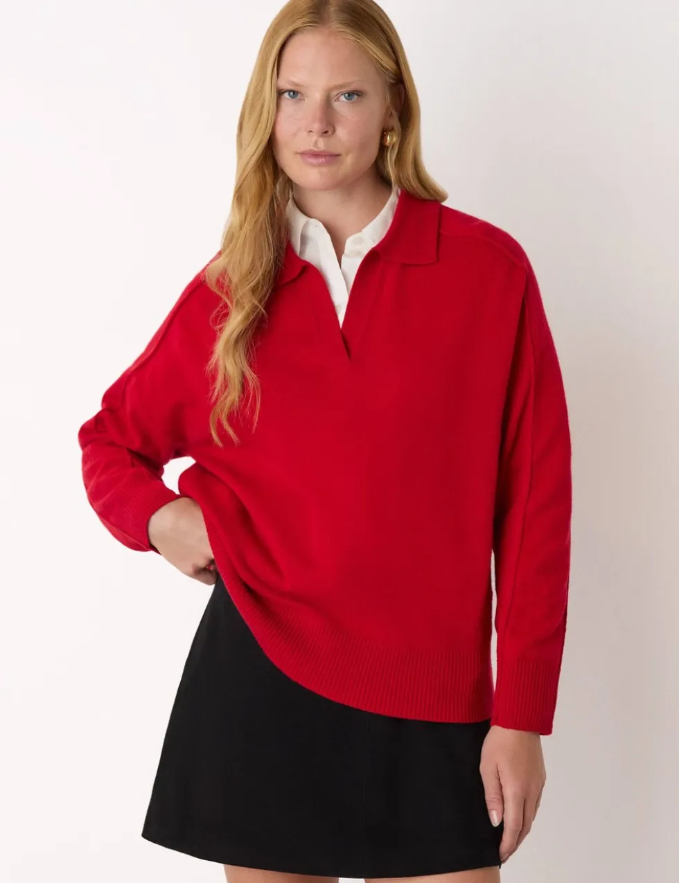Pure Wool Collared Jumper
