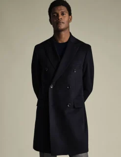 Pure Wool Double Breasted Overcoat