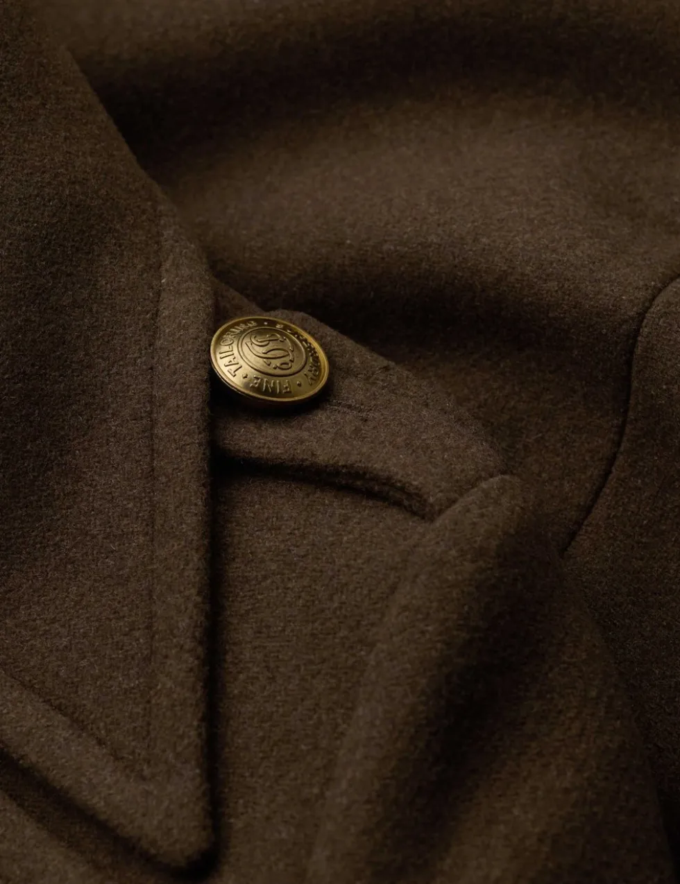 Pure Wool Double Breasted Longline Coat
