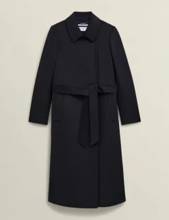 Pure Wool Double Breasted Trench Coat
