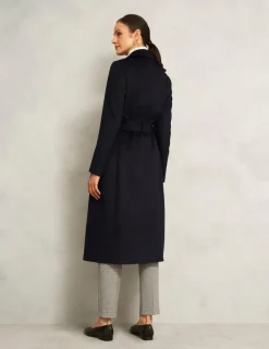 Pure Wool Double Breasted Trench Coat