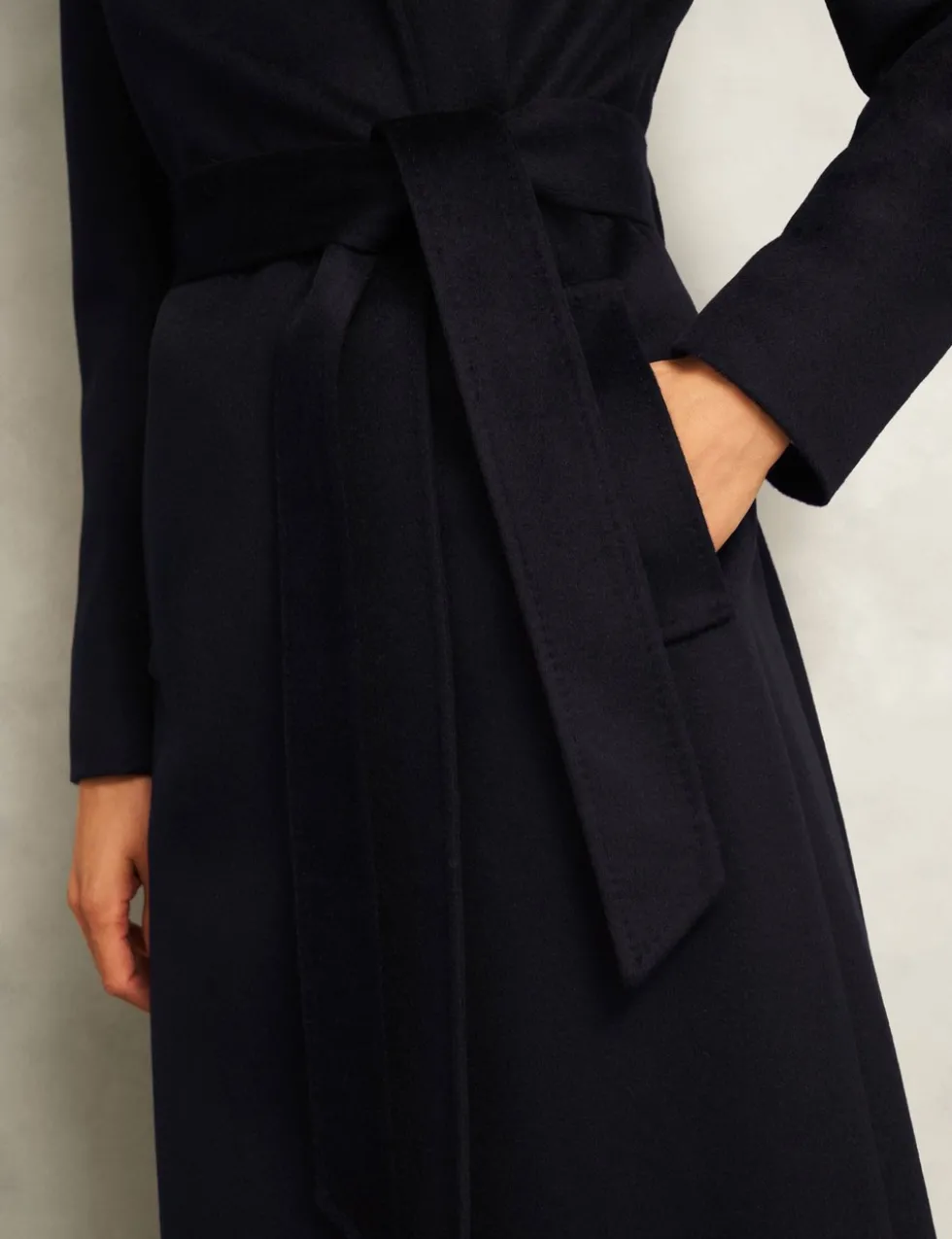 Pure Wool Double Breasted Trench Coat