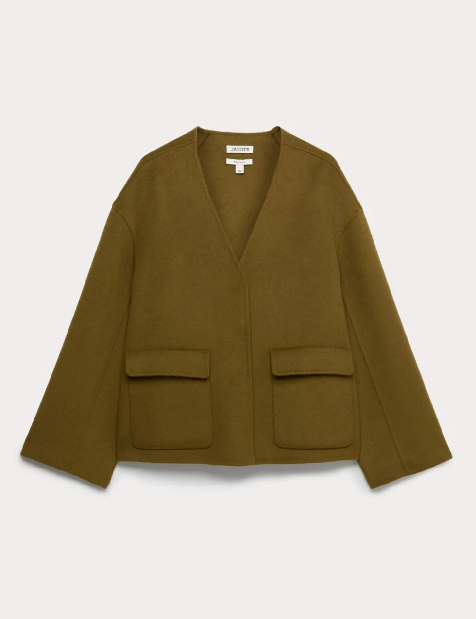 Pure Wool Double-Faced Short Jacket