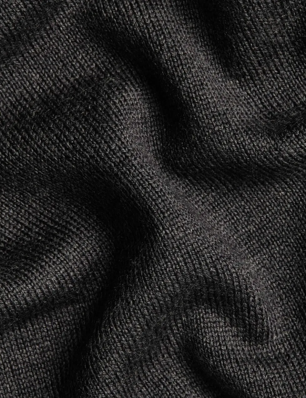 Pure Wool Funnel Neck Cardigan