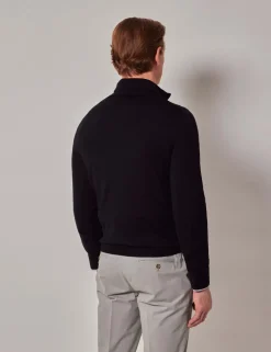 Pure Wool Half Zip Jumper