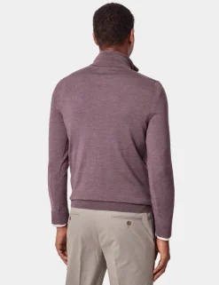 Pure Wool Half Zip Jumper