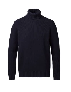 Pure Wool Relaxed Roll Neck Jumper