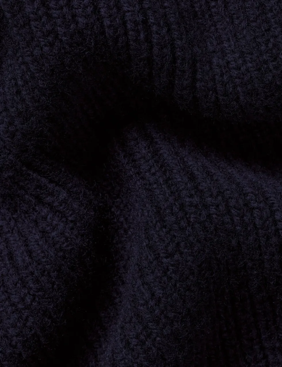 Pure Wool Relaxed Roll Neck Jumper