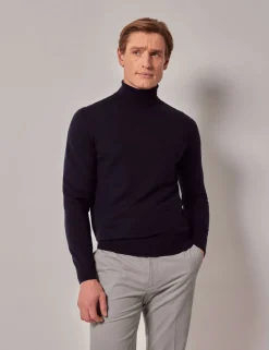 Pure Wool Roll Neck Jumper